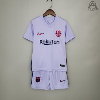 Kit Infantil Barcelona II 21/22 + Personalização Grátis