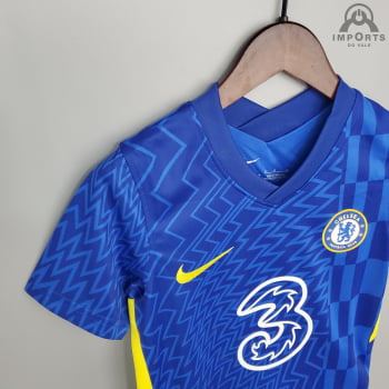 Kit Infantil Chelsea I 21/22 + Personalização Grátis