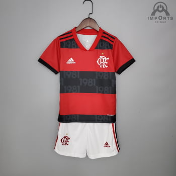 Kit Infantil Flamengo I 21/22 + Personalização Grátis