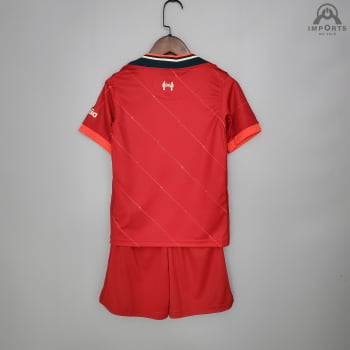 Kit Infantil Liverpool I 21/22 + Personalização Grátis