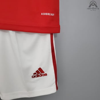 Kit Infantil Manchester United I 21/22 + Personalização Grátis