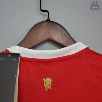 Kit Infantil Manchester United I 21/22 + Personalização Grátis