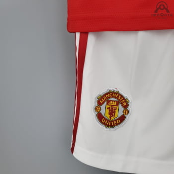 Kit Infantil Manchester United I 21/22 + Personalização Grátis