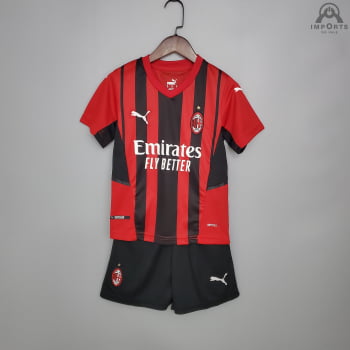 Kit Infantil Milan I 21/22 + Personalização Grátis 
