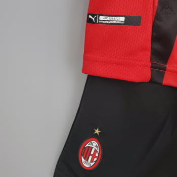 Kit Infantil Milan I 21/22 + Personalização Grátis 