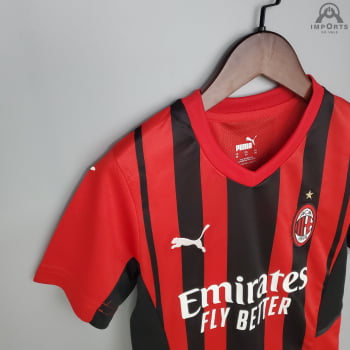 Kit Infantil Milan I 21/22 + Personalização Grátis 