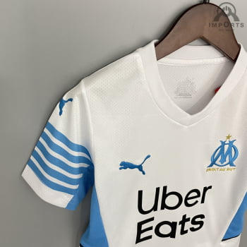 Kit Infantil Olympique de Marseille I 21/22 + Personalização Grátis