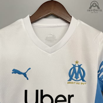 Kit Infantil Olympique de Marseille I 21/22 + Personalização Grátis