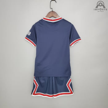 Kit Infantil Paris Saint-Germain I 21/22 + Personalização Grátis