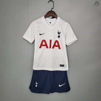 Kit Infantil Tottenham I 21/22 + Personalização Grátis